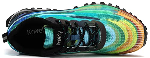 Image of Kricely Men's Trail Running Shoes Fashion Walking Hiking Sneakers for Men Tennis Cross Training Shoe Outdoor Snearker Mens Casual Workout Footwear