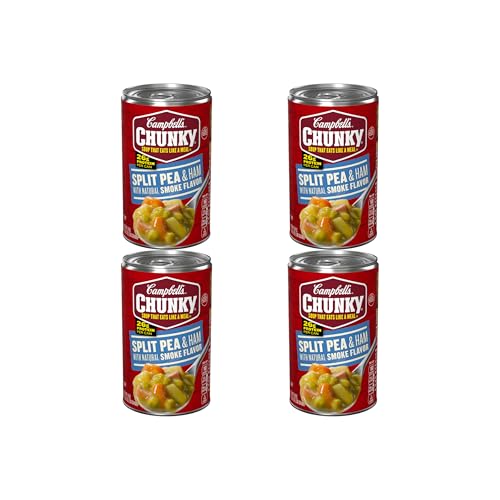 Image of Campbell's Chunky Soup, Split Pea Soup With Ham, 19 Oz Can (Pack of 4)