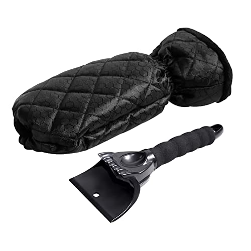 D2D Eiskratzer Mit Handschuh - Wasserdichter Enteiser Für Auto-Scheiben Im Winter