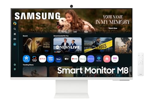 Samsung M80F, 81,3 cm (32'), 3840 x 2160 Pixel, 4K Ultra HD, LCD, 4 ms, Wei?