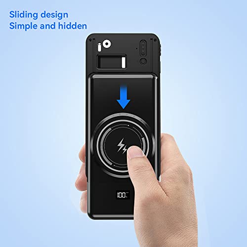 Yuanfan Spy Camera Hidden Camera 10000 Mah Full Hd 2K Power Bank/Wireless Charger Hidden Spy Camera Motion Activated Spy Nanny Cam With Night Vision Portable Security Cameras No Wifi #TOP5