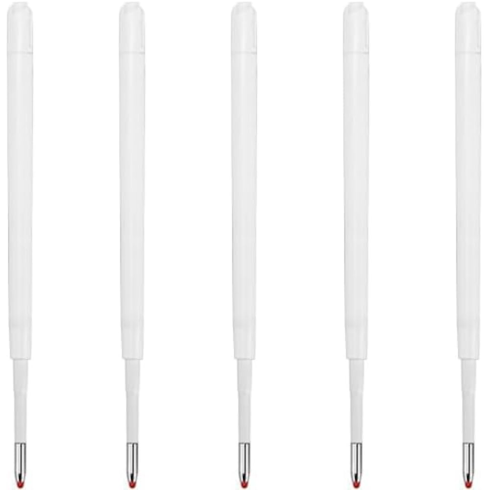 10cm/100mm Plastic Ballpoint Ink Refill Ball Pen Inks Refills Replacements Pens (Blue, 5)