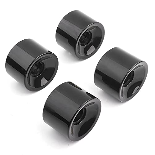 QANYEGN Skateboard Wheel, Long Board Wheel, Puente 4pcs Set 70X51mm PU Skateboard Wheels Suitable for Most Skateboards (Black)