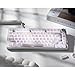 XVX White Jade Keycaps, Double Shot PBT Keyboard Key caps 132 Keys MDA Profile Keycap Set Compatible with 60%/65%/75%/TKL/96%/100% US Layout Cherry MX Switches Mechanical Keyboard