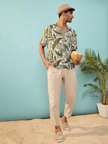 Image of MASCLN Sassafras Men's Printed Relaxed Fit Shirt