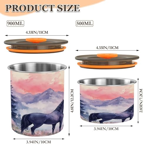 ATTX lata de café de acero inoxidable 30oz con tapa hermética miniatura 2