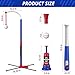 HYES 3-in-1 Baseball Set for Kids 3-5 - Tee Ball Stand, Hanging Tee, Ball Launcher and 6 Softballs - Adjustable Height, Indoor/Outdoor Sport Gifts for Boys Girls, Blue