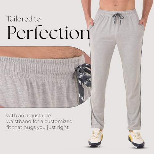 Image of Cotton Track Pant for Men | Lower for Man | Comfortable Lower Men with Zip Pocket for Gym, Sports & Casual Wear