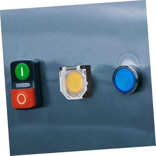Cubierta protectora de botón de escritorio transparente con tapa abatible para interruptor 6
