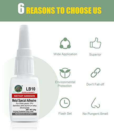Guoelephant 009 20G Metal Glue,Glue For Metal,For Bonding Between Metal And Metal,Metal And Other Material.Instant Super Glue thumb #4