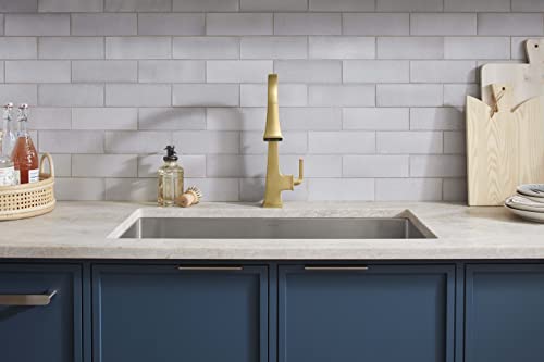 Kohler 23832-2Mb Riff Touchless Kitchen Sink Faucet, Kitchen Faucet With Pull Down Sprayer, Touchless Faucet For Kitchen Sink, Vibrant Brushed Moderne Brass #TOP1