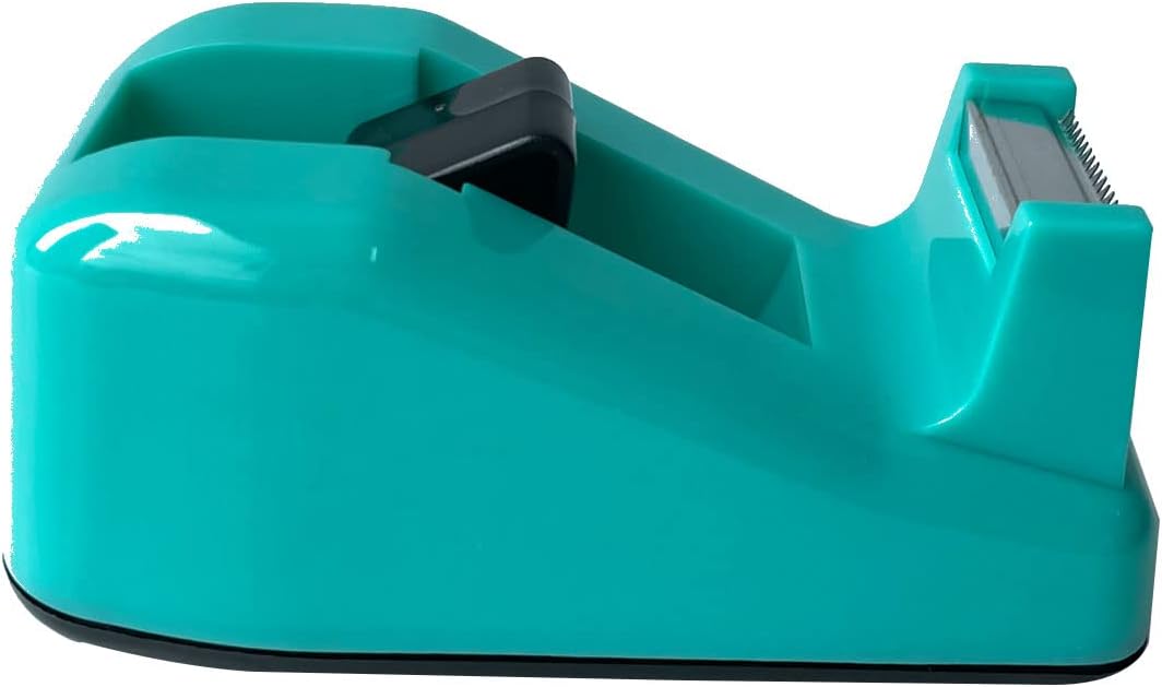 WELSTIK Cute Office Tape Dispenser, Nano Tape Base Can be Fixed On The Desktop, One Hand Operation, Pasted Repeatedly, Light Green : Office Products