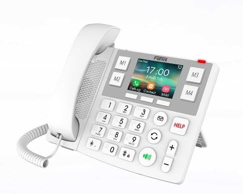 വശം view of Fanvil X305 IP Phone, showing ports for connections