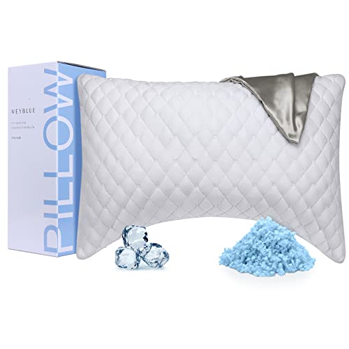 Side Sleeper Pillow Adjustable Cooling Memory Foam Bed Pillow for ...