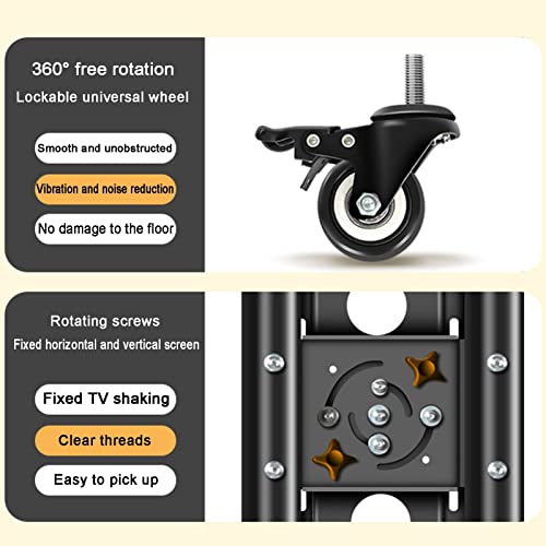 Soporte móvil para TV 32-55 pulgadas ajustable en altura miniatura 5
