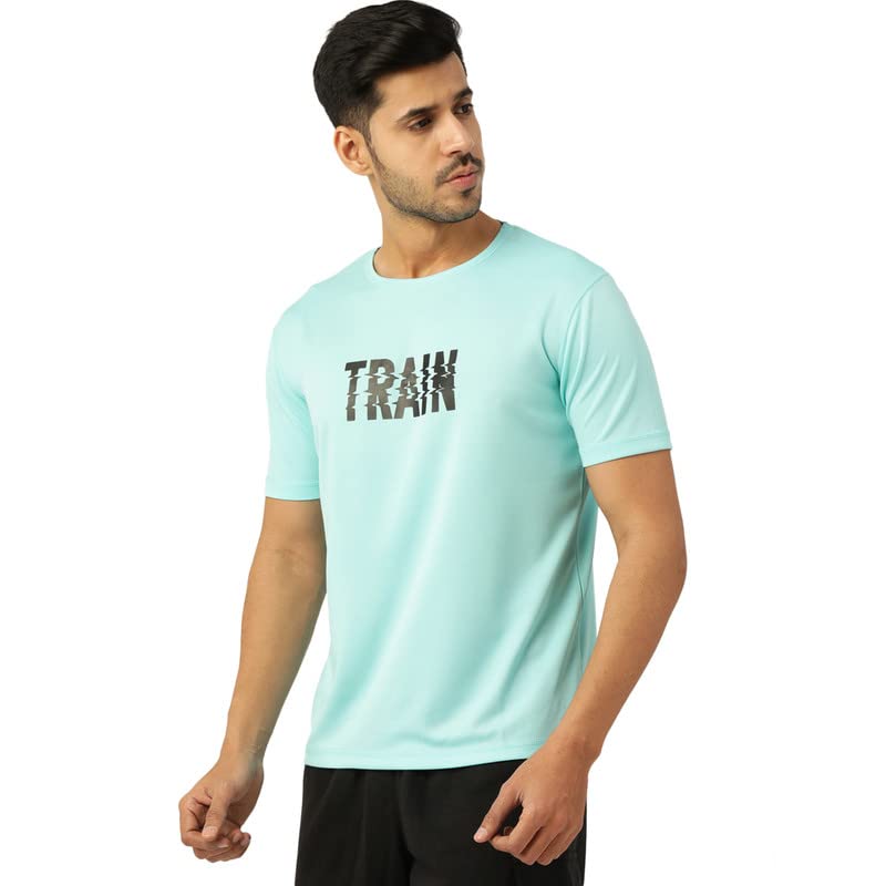 Image of Men's DRI FIT Training & Gym Tshirt /Sweat Absorbing Dry Fit /Extra Stretch /for Training, Badminton, Cricket, Tennis, Yoga, Golf (All Sports) All Colours & Sizes