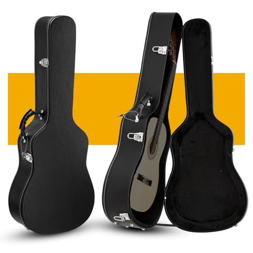 Ktaxon 41 Hard-Shell Acoustic Guitar Case (Black)