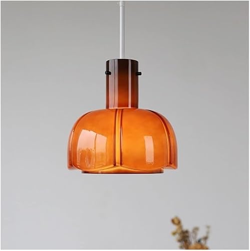 Lámpara colgante de cristal retro, decoración rústica de casa de campo, lámpara colgante para comedor, dormitorio, sobre el fregadero, isla de