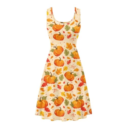 Image of Renewold Women's Sleeveless Tank Dress with Pockets, Casual Scoop Neck A-Line Sundress for Summer, Travel and Vacation
