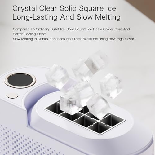 Máquina portátil para hacer hielo de 8 cubos miniatura 3