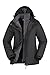 Produktbild Mountain Warehouse Thunderstorm 3-in-1-Damenjacke  Regenjacke, wasserdichte Außenschicht, verstellbar, herausnehmbare Fleece-Innenjacke  für Reisen, Outdoor, winter Schwarz 44
