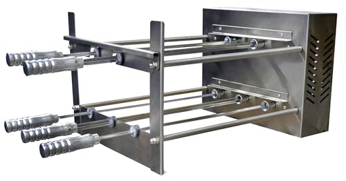 Brazilian BBQ Charcoal Grill - 05 Skewers - Rotisserie System - Oca-Brazil