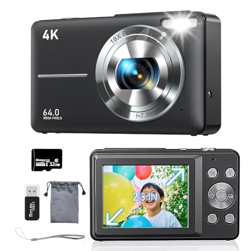 Amazon | デジカメ【4K動画撮影、6400万画素】デジタルカメラ