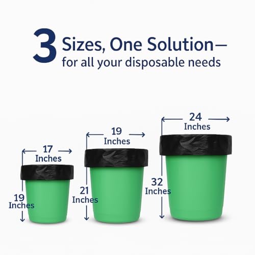 Image of ZIPOUCH 100% Compostable Garbage Bags, Small 43 x 50 cm, 75 Bags, Black, Leak-proof, Odourless Pack of 5