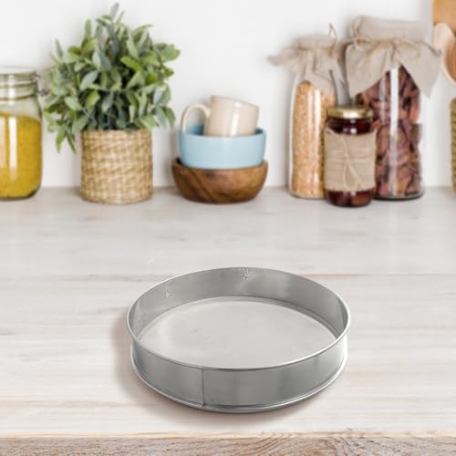 Miniatura 3 de Alanmoship Tamiz De Harina De Acero Inoxidable De 40 Cm, Colador De Aceite De Malla Fina Para Cocina, Colador De Arroz, Tamizado Manual Para Cocinar Pasteles En Polvo De Hornear