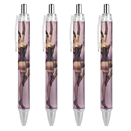 Stylo à bille Pin Up lot de 4 à offrir aux passionnés de vintage