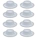 Produktbild K&G GP01870 8er Set Eierbecher weiß Kunststoff | Stapelbare Eierständer | Spülmaschinen geeignet | Eier-Halter mit Ablage