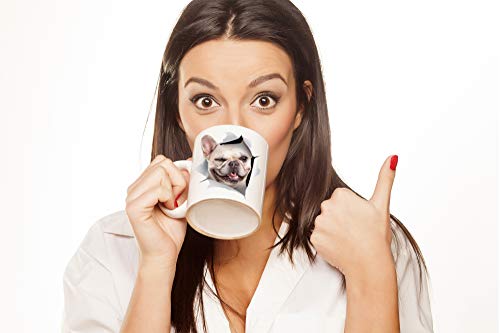 Winking French Bulldog Mug - Ceramic Funny Coffee Mug - Cute Novelty Coffee Mug Present - Great Birthday Or Christmas Surprise For Friend Or Coworker, Men And Women (11Oz) #TOP1