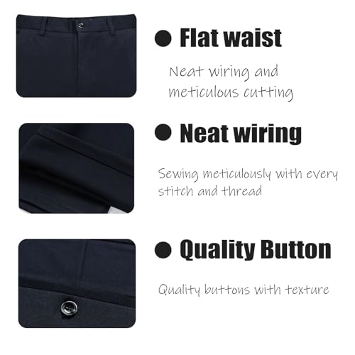 Calormas Mens Pants, Timelessflex - Men's High Stretch Straight Fit Pants, Timelessflex Mens Pants, Casual Suit Pants3