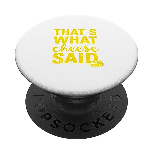 Funny Dairy Tees - Camiseta con texto en inglés "That's What Cheese Said" PopSockets PopGrip Intercambiable