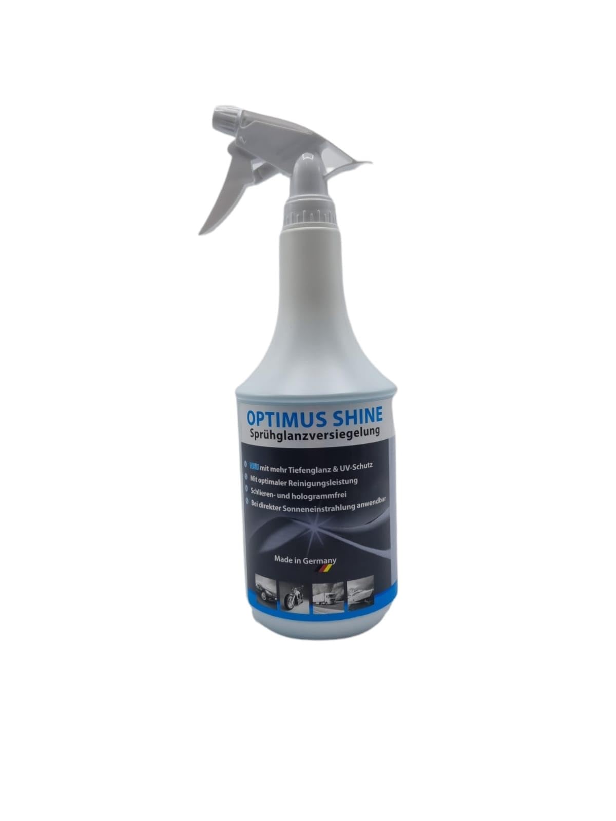 Unikum OPTIMUS SHINE Sprühglanzversiegelung SET, 5 Liter + 1 Liter Sprühflasche, inkl. 2x Mikrofasertücher 40x40 cm, 300 GSM
