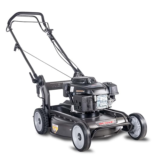 WEIBANG Cortacésped a Gasolina WB 537SCM, Motor Loncin 196 CC, Corte 53 cm, Mulching, Chasis de Acero, Manillar Plegable