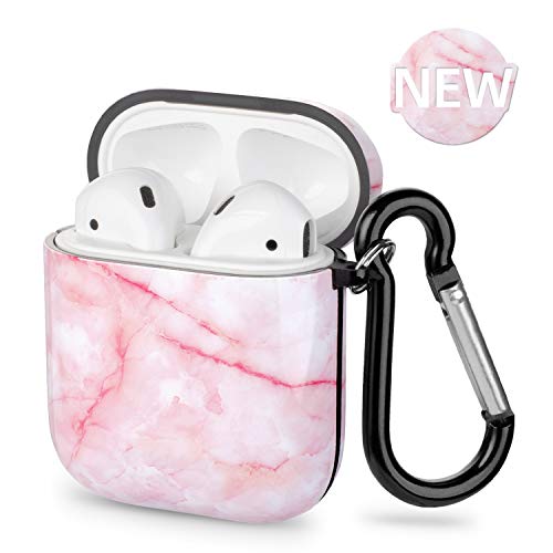 Xmifer Airpods Case, Airpod case Cover for Apple Airpods 2 & 1, Marble