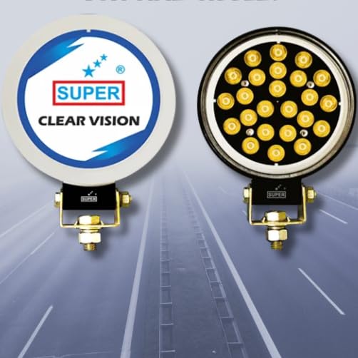 Image of SUPER 3871 CLEARVISION DEFOGGER LED HEADLIGHT WITH DRL FOR UNIVERSAL VEHICLE APPLICATION (WHITE LED WITH YELLOW DRL)