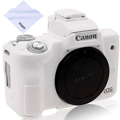 Funda silicona para cámara Canon EOS M50/M50 Mark II blanca miniatura 1