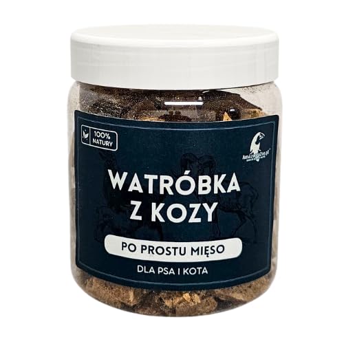 Liofilizowana wątróbka kozia 80g dla psa i kota alergia pokarmowa ZDROWY PRZYSMAK