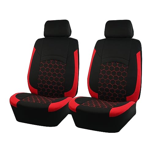 Housses de siège de football rouge universelles lot de 2 protections avant