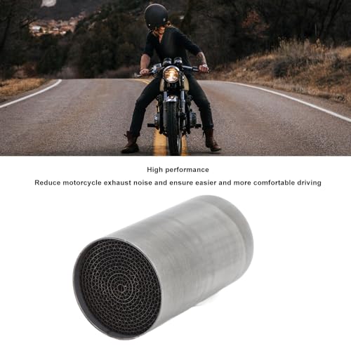 Aramox Katalizator Uniwersalny do Motocykla, Przedni Środkowy Tłumik Wydechowy, Stal Nierdzewna, Rura Łącząca, 53x100mm