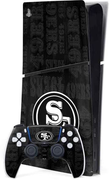 Skinit Decal Gaming Skin Compatible with PS5 Slim Digital Edition Bundle - Officially Licensed NFL San Francisco 49ers Design