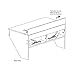 PREPAC Wall Mounted Designer Floating Desk in White