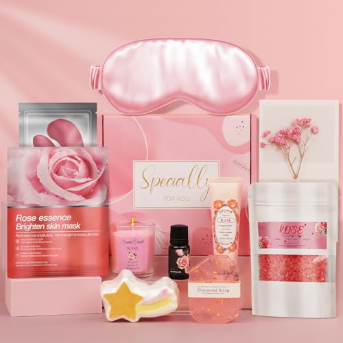 Image of Rose Pamper Gift Set for Women, Luxury Spa & Self Care Gifts for Her