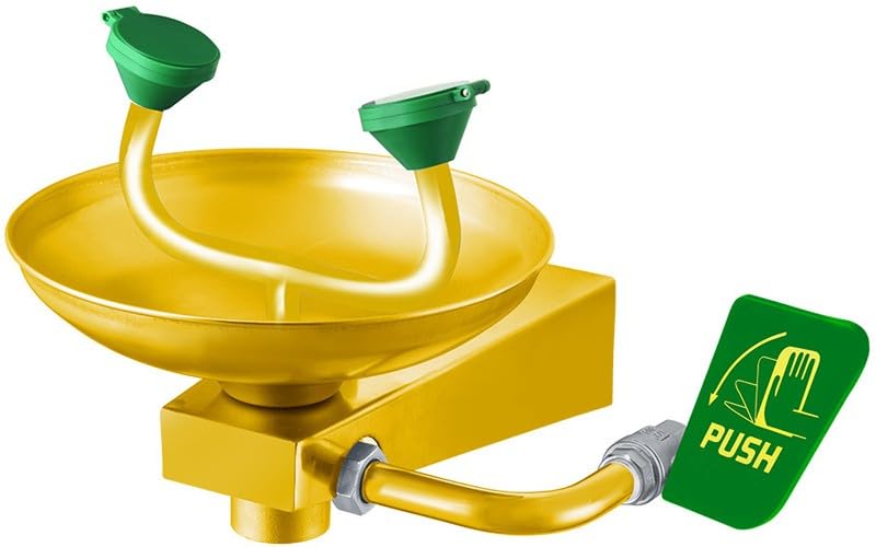 Gfdbhjer Eye Wash Station Wall-Mounted Emergency Eyewash Station Eye Wash Kit Emergency Eye and Face Wash Device(Color:B)