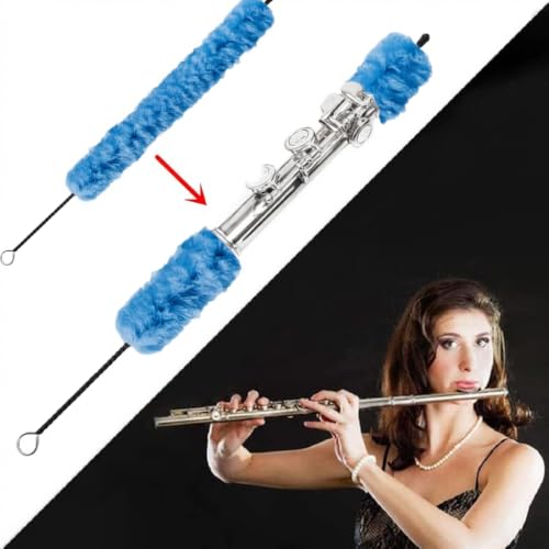 Image of 8 Pieces Blue Flute Cleaning Kit, Flute Swab