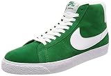 Nike SB Zoom Mid Blazer Skateboarding Sneakers, Black/White-white-white, 7.5