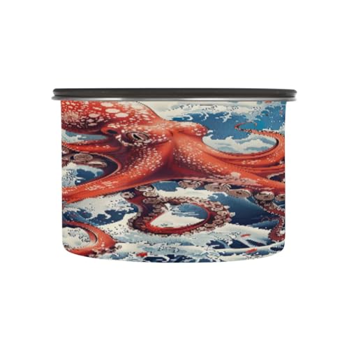 Envase hermético de acero inoxidable para café 17oz rojo