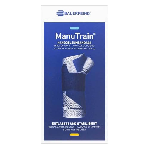 BAUERFEIND MANUTRAIN Handgelenkbandage links Gr.4 schwarz 1 St